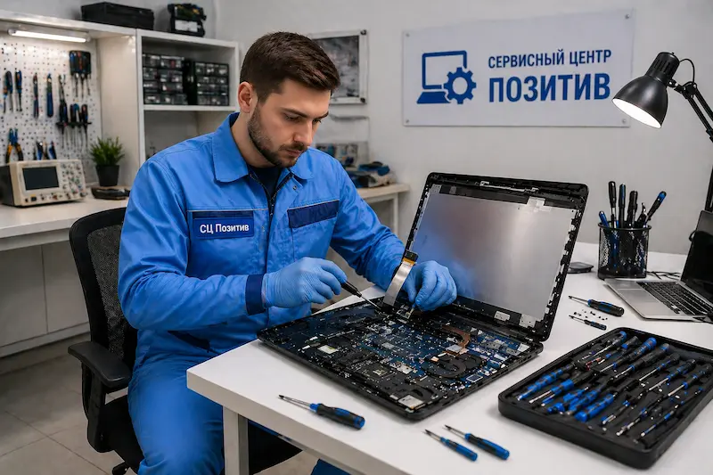 Замена шлейфа матрицы ноутбука в Северске