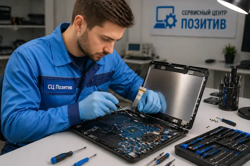 Ремонт шлейфа матрицы ноутбука в Северске