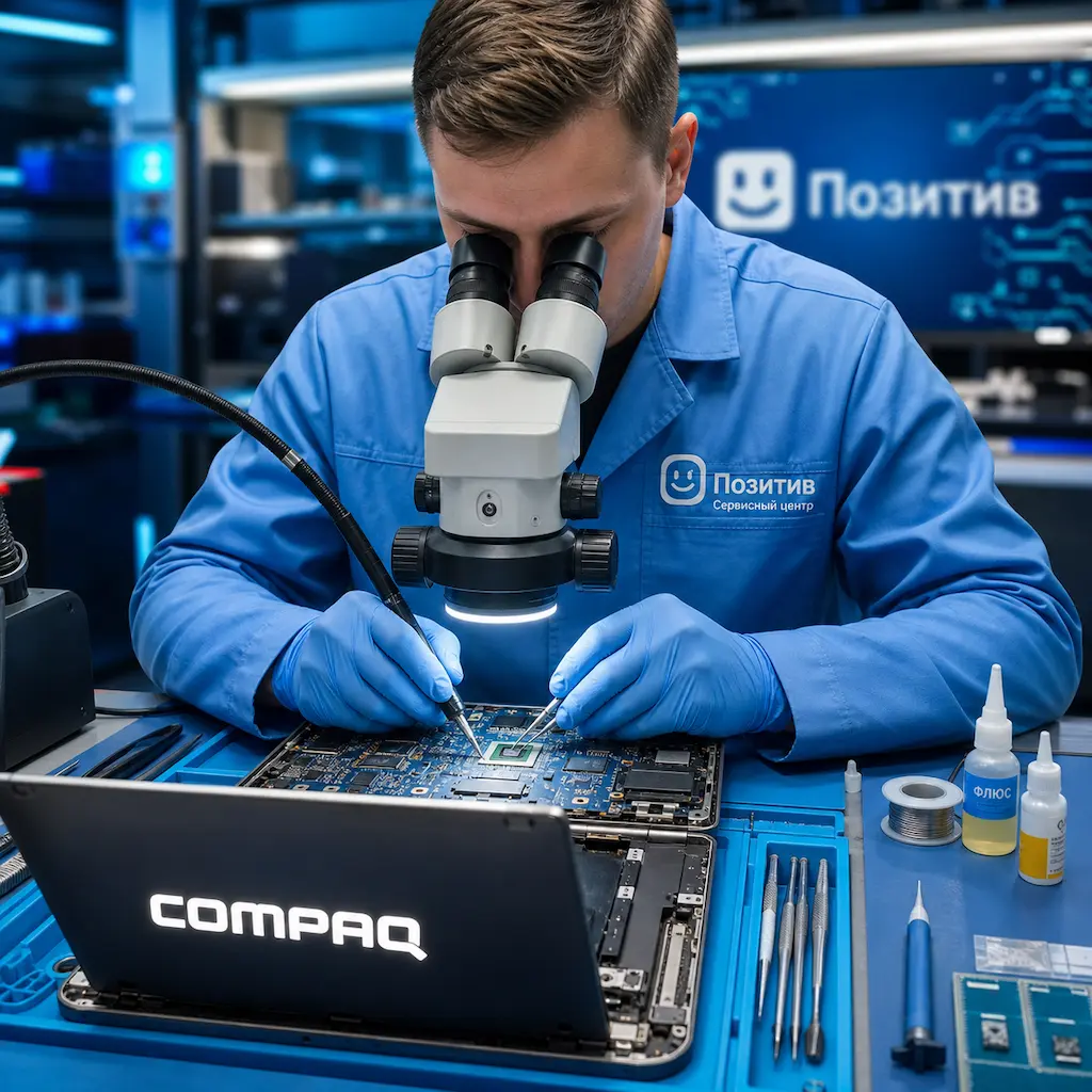 Замена видеокарты ноутбука Compaq в Северске