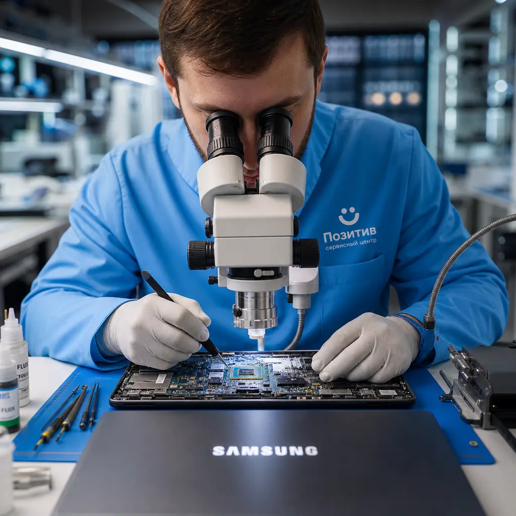 Замена видеокарты ноутбука Samsung в Северске
