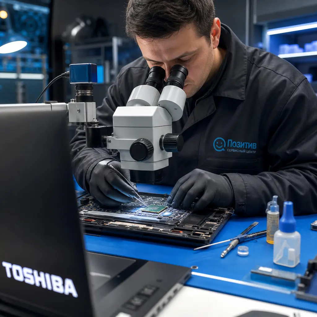 Замена видеокарты ноутбука Toshiba в Северске