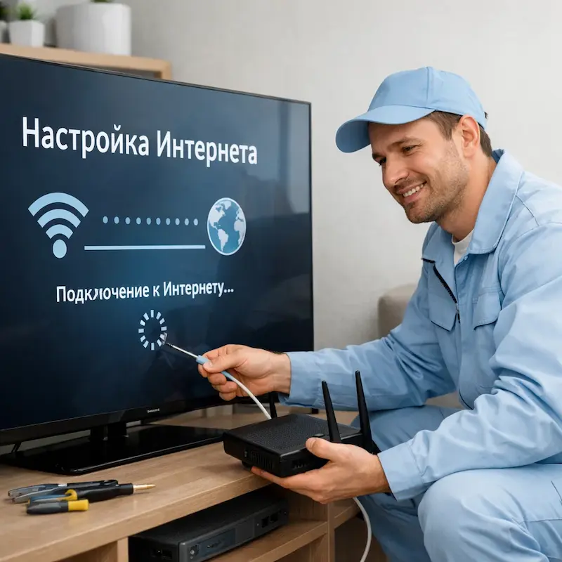 Настройка интернета на ТВ в Северске