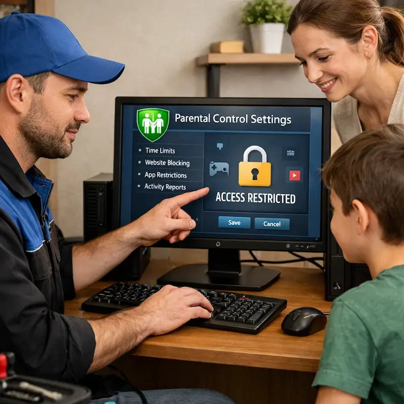 Родительский контроль на компьютере и ноутбуке в Северске