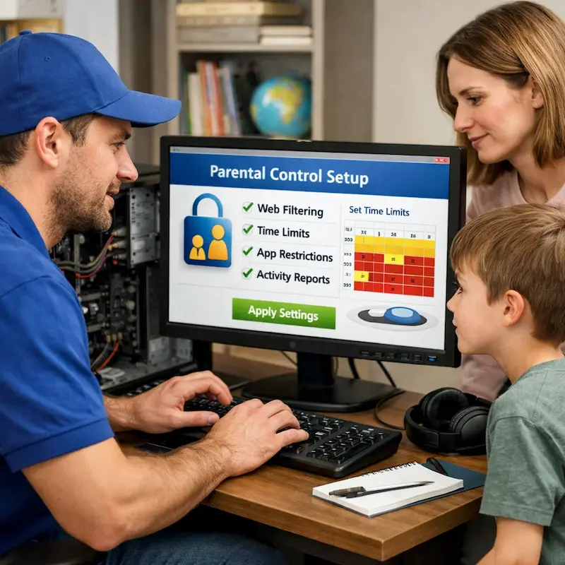 установка родительского контроля в Северске