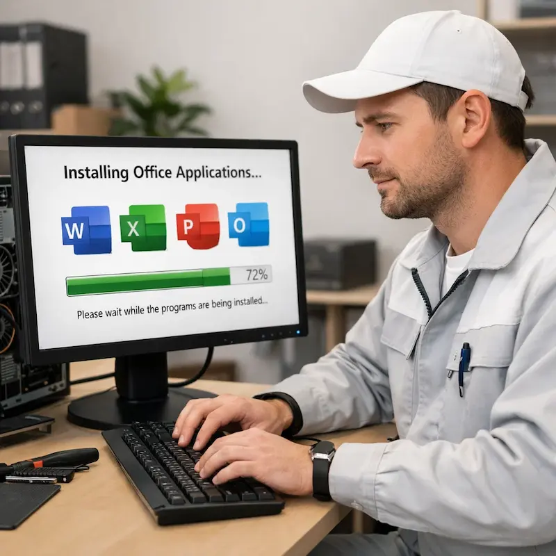 установка офисных программ на компьютер в Северске