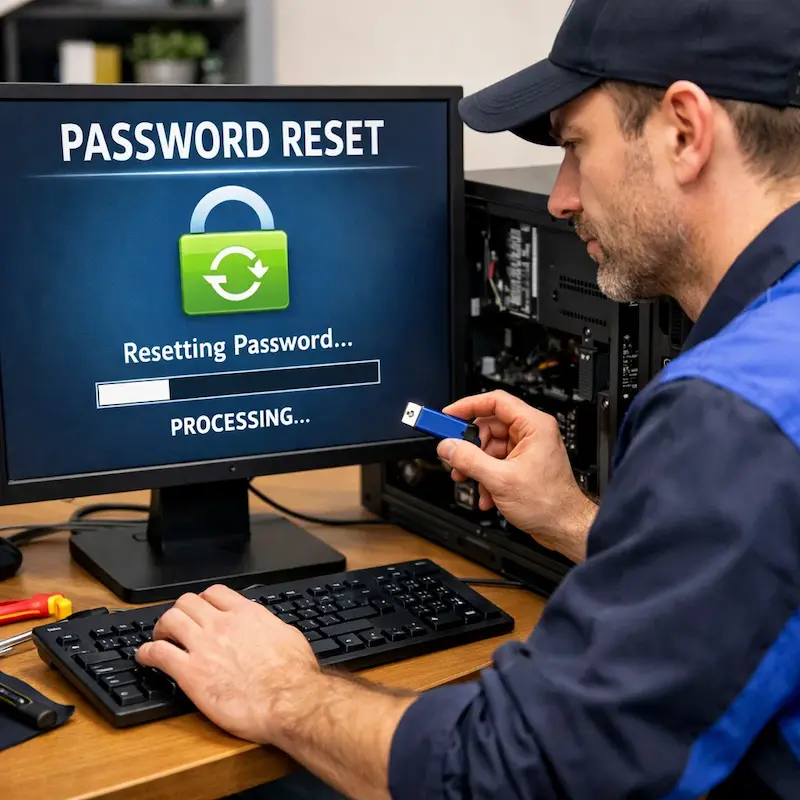 Удаление пароля на компьютере в Северске