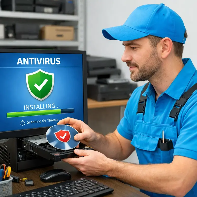 Установка антивируса в Северске на дому