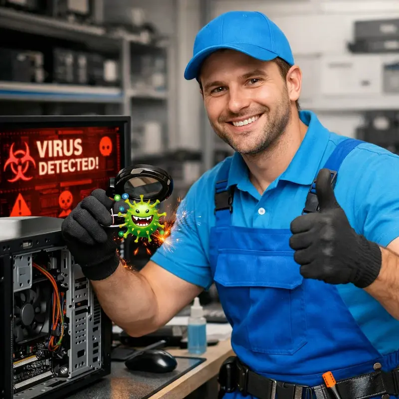 Удаление вирусов с компьютера в Северске