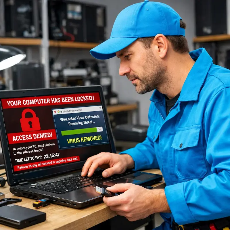 Поможем разблокировать компьютер и ноутбук в Северске